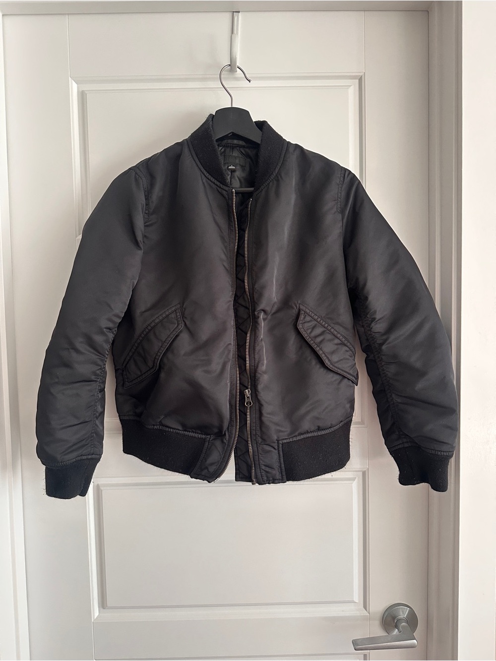 Uniqlo Black Bomber Jacket Size L